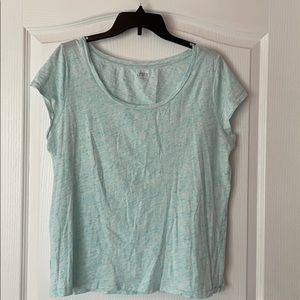 Loft blue Scoop neck T-shirt